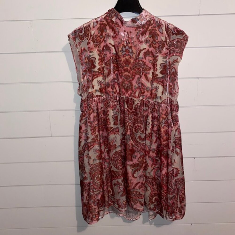 nwt Free People All The Time Velvet Mini Dress - Women's Size Medium - Picture 7 of 10